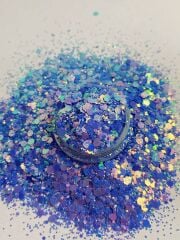 Epoksi Chunky Glitters Hot Purple 4 gr