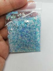 Epoksi Chunky Glitters Sea Blue 5 gr
