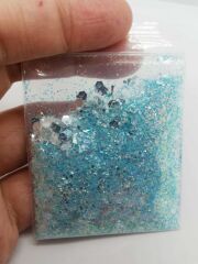 Epoksi Chunky Glitters Water Blue 4 gr
