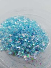 Epoksi Chunky Glitters  Blue Mix 5 gr