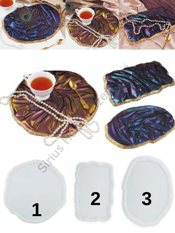 Epoksi Reçine Taş Görünümlü Tepsi Kalıpları