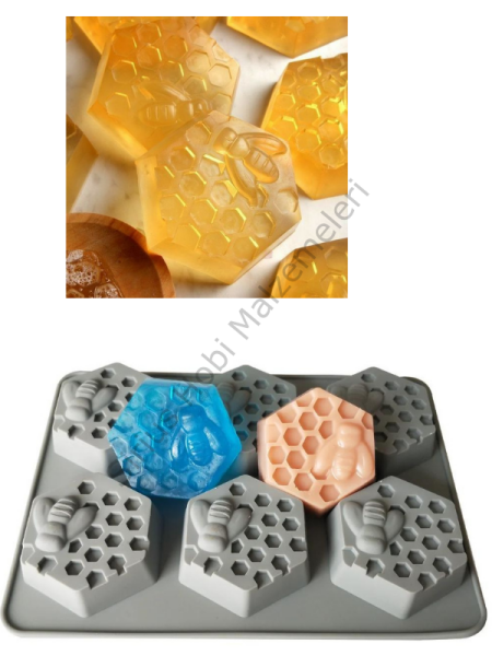 Epoksi Mum Sabun Arı Peteği Kalıbı