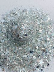 Epoksi Chunky Glitters Silver Opal 4 gr