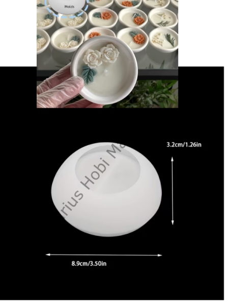 Epoksi Alçı Kase Derin Tasarım Silikon Kalıbı