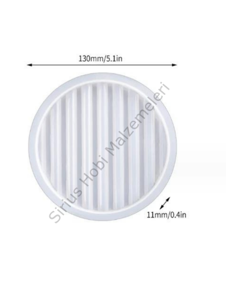 Epoksi Alçı Wave Trend Sunumluk Kalıpları Daire