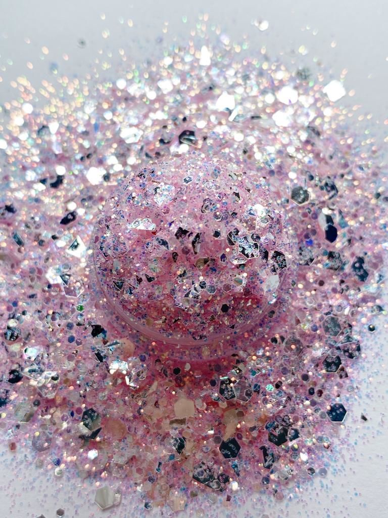 Epoksi Chunky Glitters Opal Pink 4 gr