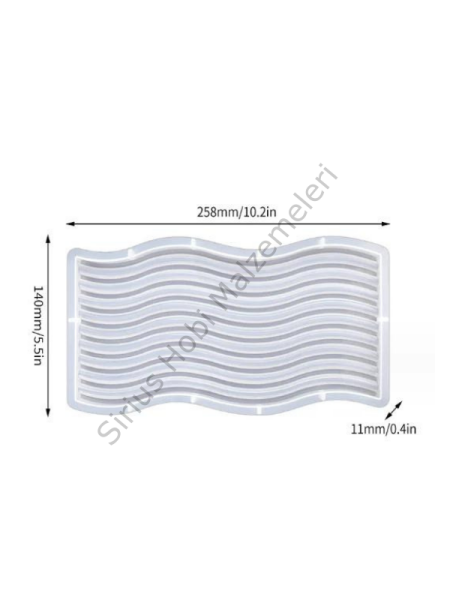 Epoksi Alçı Wave Trend Sunumluk Kalıpları Dalgalı