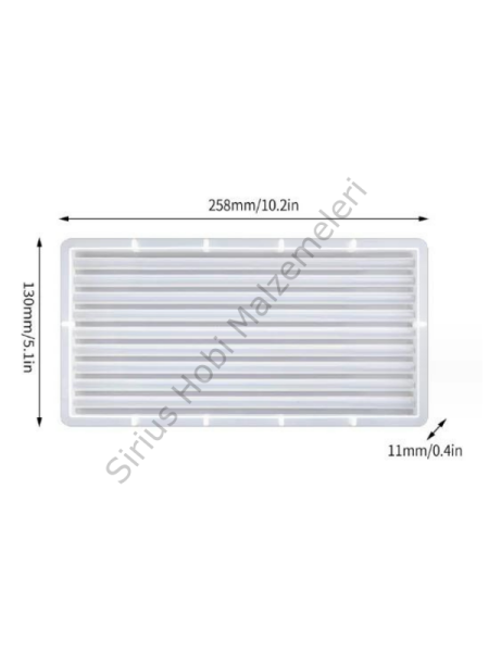 Epoksi Alçı Wave Trend Sunumluk Kalıpları Dikdörtgen