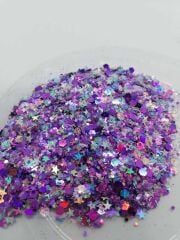 Epoksi Chunky Glitters Lila Purple 5 gr