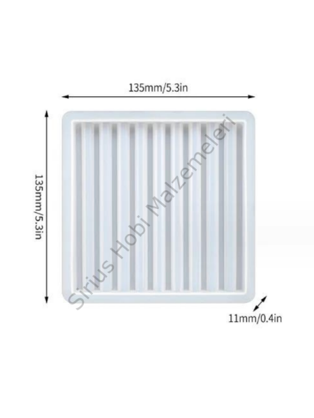 Epoksi Alçı Wave Trend Sunumluk Kalıpları Kare