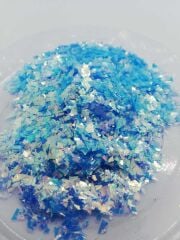 Epoksi Chunky Glitters Blue Flakes 5 gr