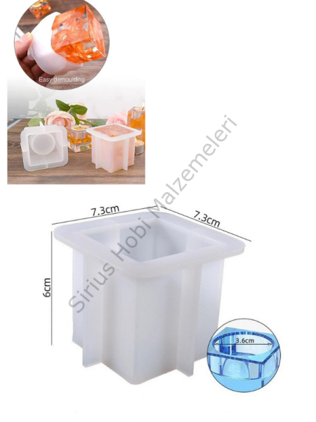 Epoksi Alçı Tasarım Mumluk Kalıbı