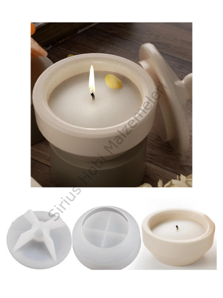 Epoksi Mum Alçı Kapaklı Kutu Kalıbı