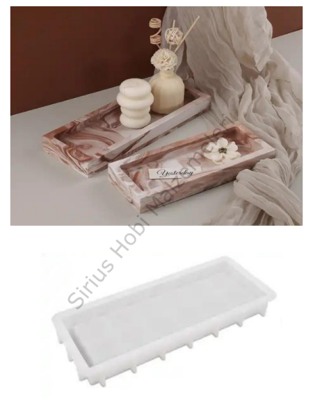 Epoksi Uzun Tabak Sunumluk Kalıbı