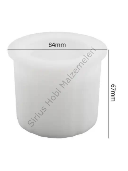 Epoksi Mum Alçı Desenli Mumluk Kalıbı