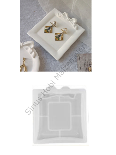 Epoksi Reçine Söz Nişan Tepsisi Yüzüklük Sunumluk Kalıpları