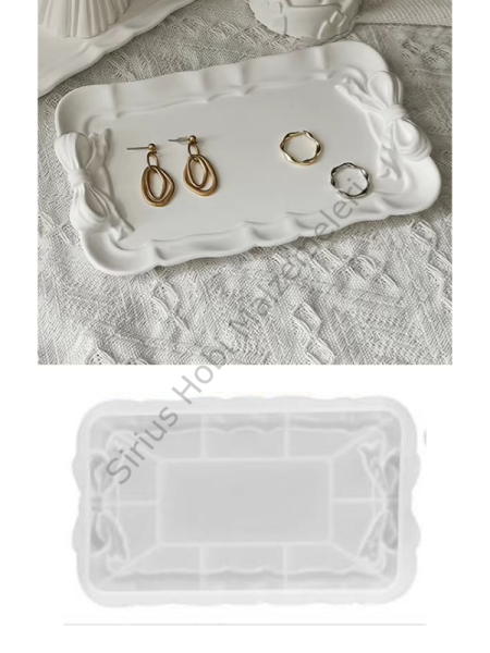 Epoksi Reçine Söz Nişan Tepsisi Yüzüklük Sunumluk Kalıpları