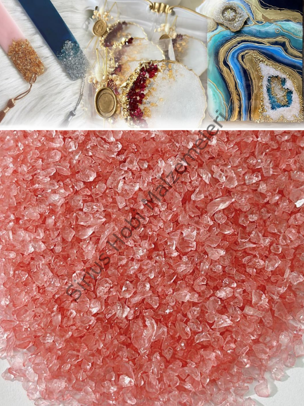 Epoksi Cam Kırıkları Extra İnce Transparan Blush Peach 100 gr