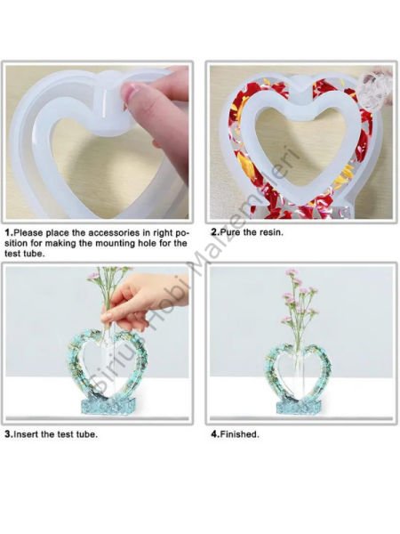 Epoksi Bitki Vazo Tasarım Silikon Kalıpları