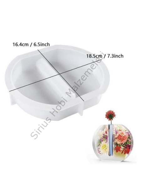 Epoksi Bitki Vazo Tasarım Kalıbı 3