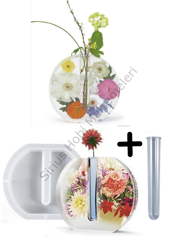 Epoksi Bitki Vazo Tasarım Kalıbı 3