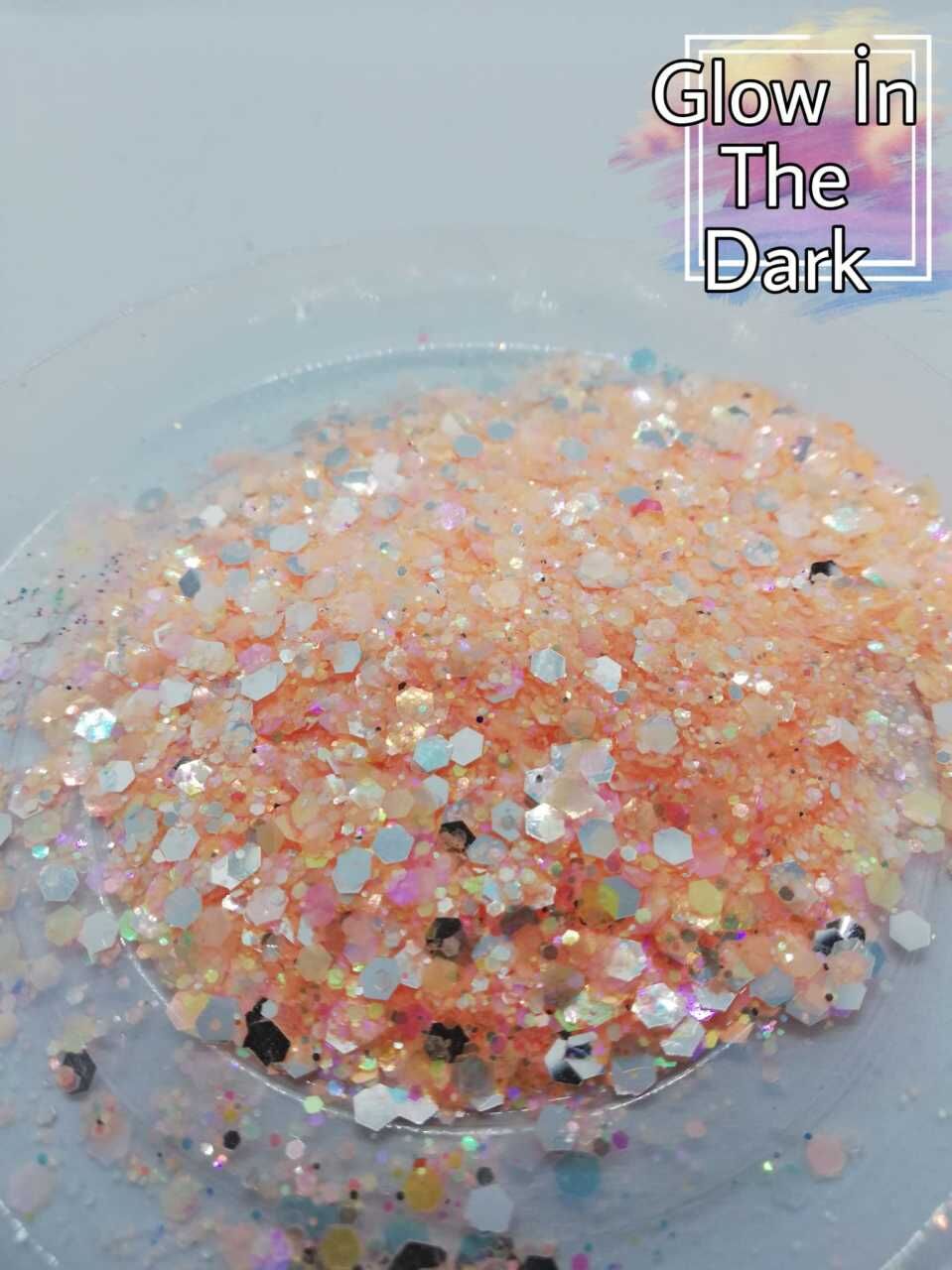 Epoksi Chunky Glitters Baby Orange 4 gr