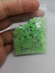 Epoksi Chunky Glitters Baby Green 5 gr