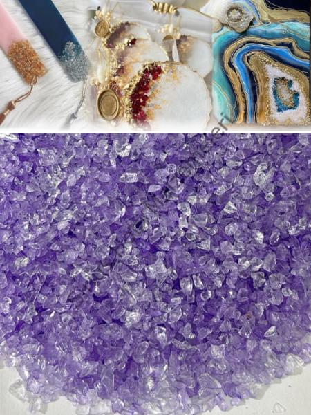 Epoksi Cam Kırıkları Extra İnce Transparan Halo Purple 100 gr