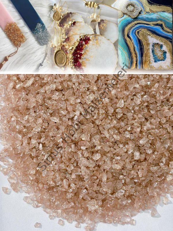 Epoksi Cam Kırıkları Extra İnce Sedefli  Ivory Shimmer 100 gr