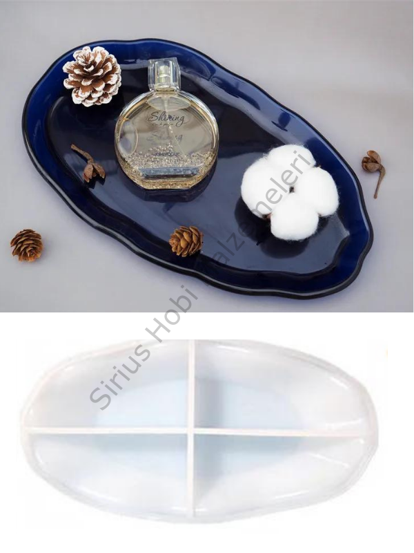 Epoksi Reçine Alçı Tabak Sunumluk Kalıbı