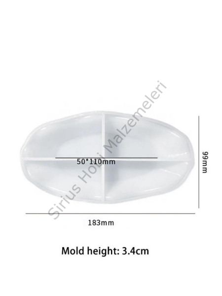 Epoksi Reçine Alçı Tabak Sunumluk Kalıbı