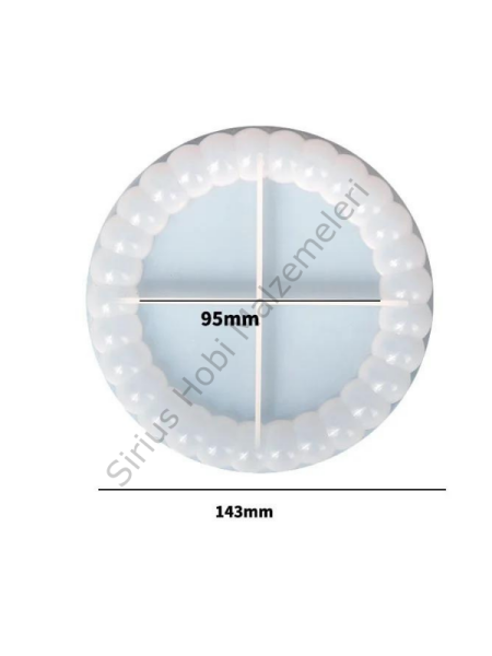 Epoksi Reçine Bubble Tabak Tasarım Sunumluk Kalıbı 1