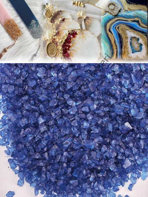 Epoksi Cam Kırıkları Extra İnce Transparan Midnight Quartz 100 gr