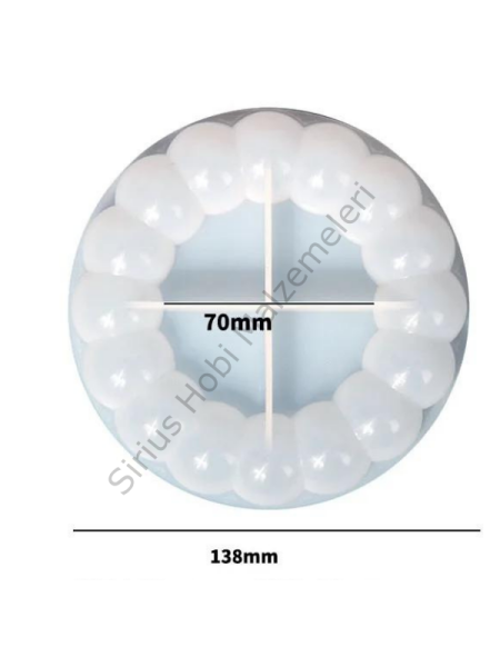 Epoksi Reçine Bubble Tabak Tasarım Sunumluk Kalıbı 2