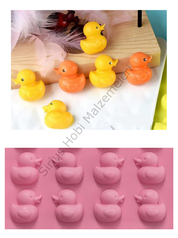 Epoksi Mum 3 cm Ördek Kalıbı
