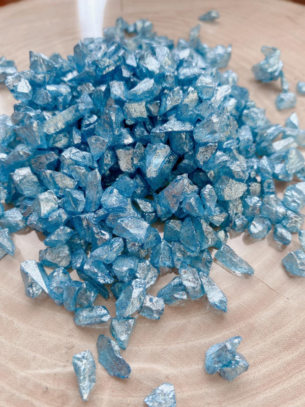 Epoksi Reçine Cam Kırığı Gökyüzü Mavi Kalın 100 gr