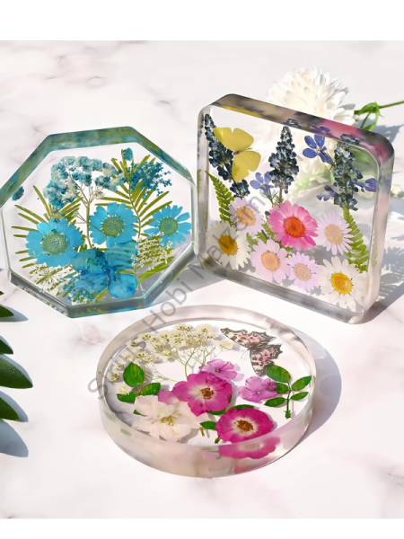 Epoksi Reçine 6'lı Derin Bardak Altlıgı Silikon Kalıbı