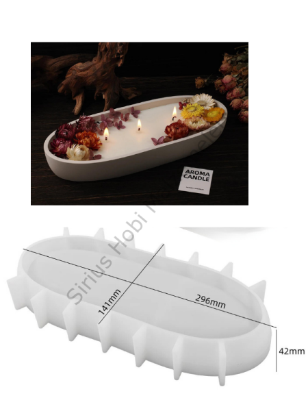 Epoksi Reçine Büyük Gemi Tabak Sunumluk Kalıbı