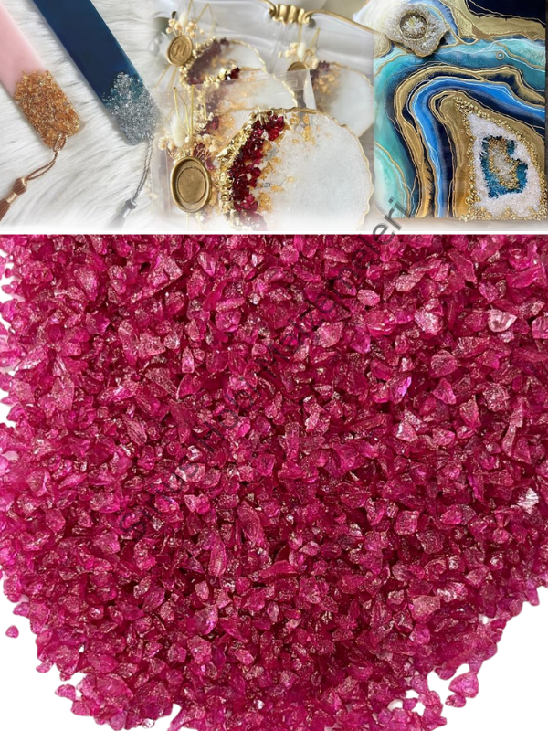 Epoksi Cam Kırıkları Extra İnce Sedefli Pink Voltage 100 gr