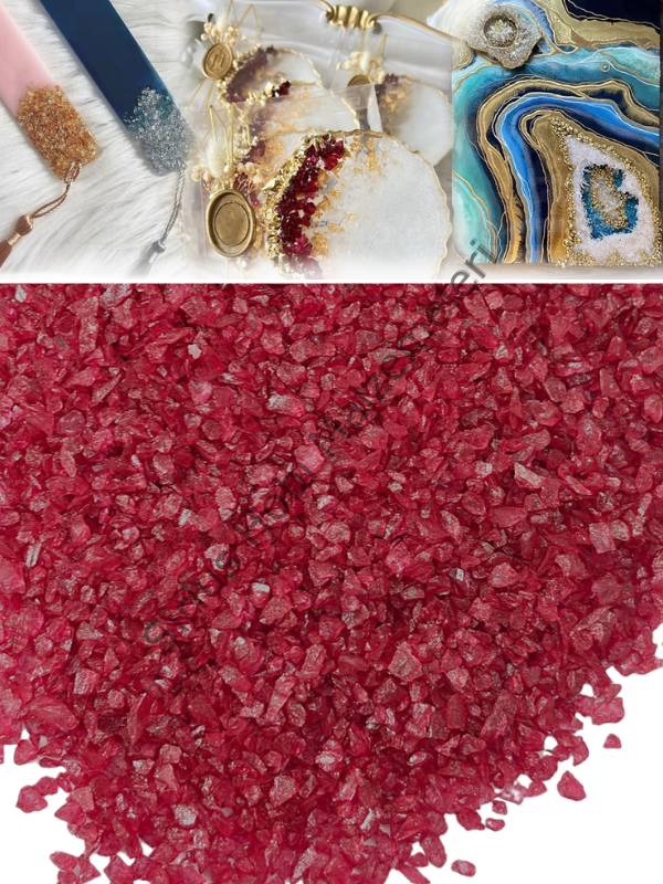 Epoksi Cam Kırıkları Extra İnce Sedefli Rose Ember 100 gr