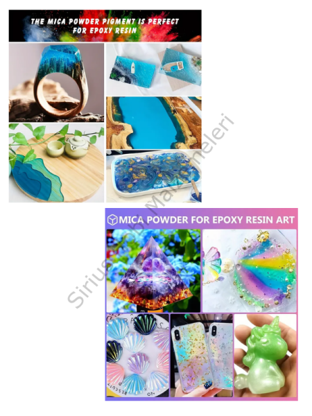 Epoksi Reçine Boyası Mica Powder İnci Sedefli Pigment İnci Tozu 5 gr Sky Blue