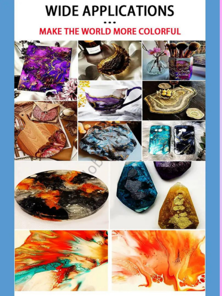 Epoksi Reçine Petri Sirius Alcohol İnk Alkollü Mürekkep Boya 10ml -UV Reçine Uyumludur