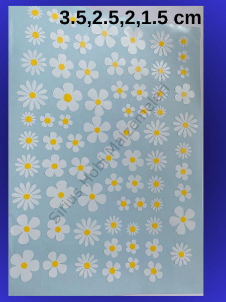 Papatya Sticker Folyosu A4 boyutundadır