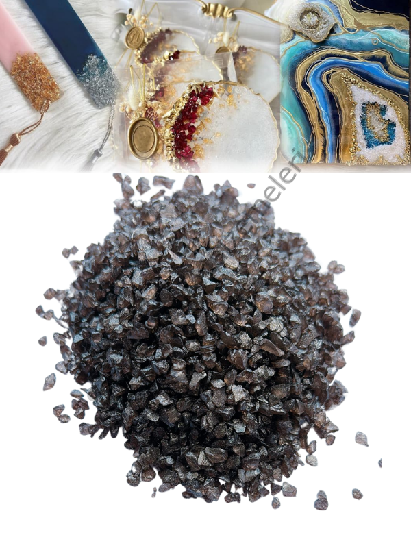 Epoksi Reçine Cam Kırığı Granit  Kalın 100 gr