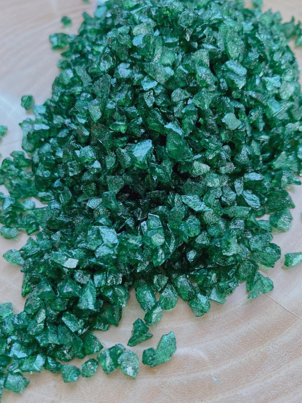 Epoksi Reçine Cam Kırığı Zümrüt İnce 100 gr