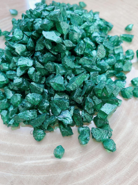 Epoksi Reçine Cam Kırığı Zümrüt Kalın 100 gr