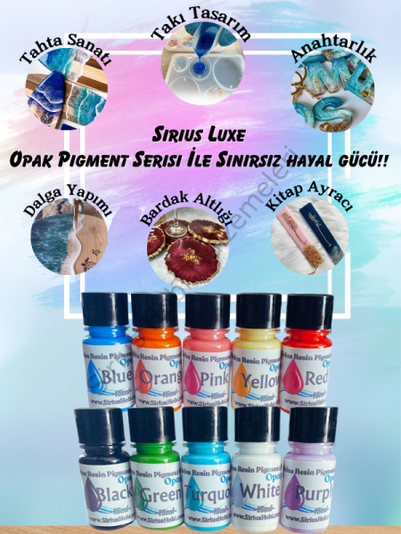 Sirius Epoksi Reçine Luxe Opak Paste Pigment Boya Serisi 15 ml