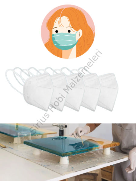 Epoksi Reçine Koruma Maskesi 5 adet