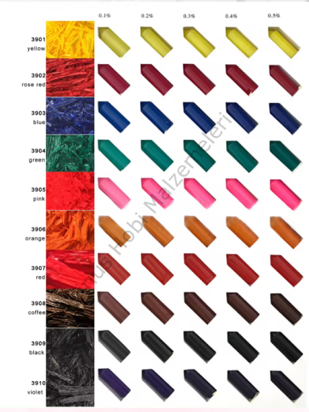 Sirius Organik Mum Boyaları 18 gr 18 renk