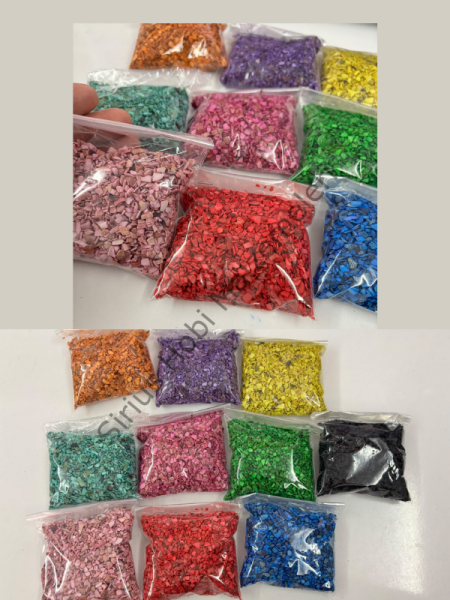Renkli Doğal Midye Kırığı 100 Gr | Epoksi UV Reçine Dekoratif Dolgu Malzemesi